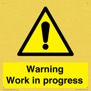 Warning Work in progress